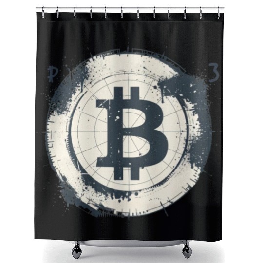 Happy Pi day 3.14 Math Teacher Crypto Bitcoin Shower Curtains