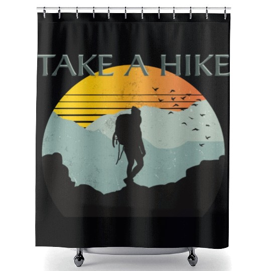 TAKE A HIKE Shower Curtains
