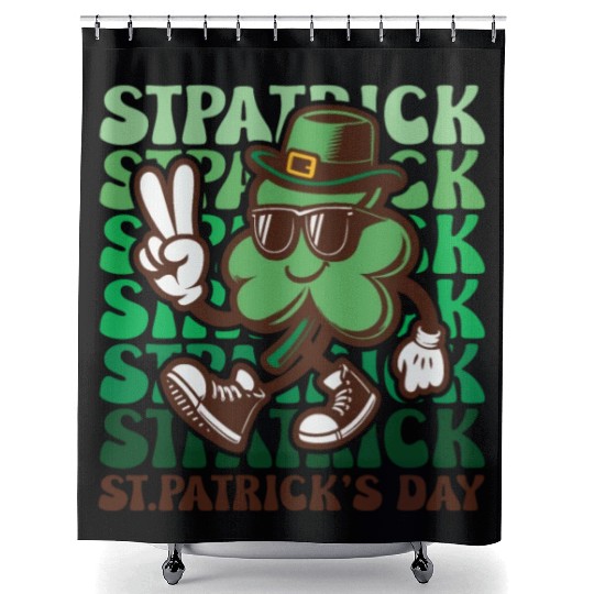 St. Patrick's Day Ireland Irish Green Shower Curtains