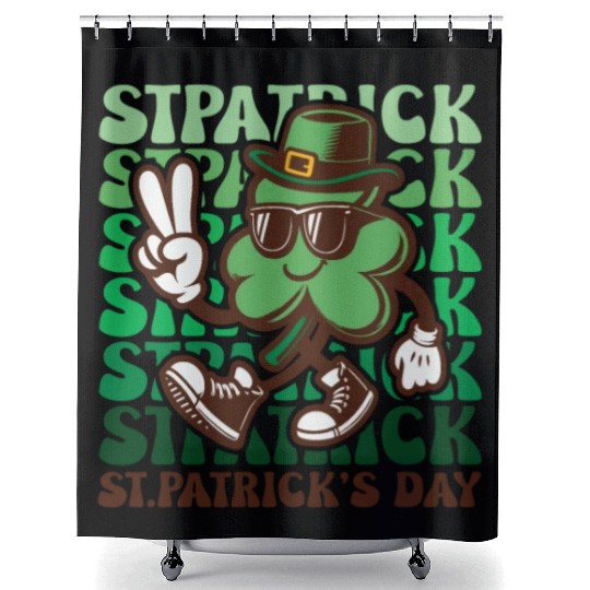 St. Patrick's Day Ireland Irish Green Shower Curtains