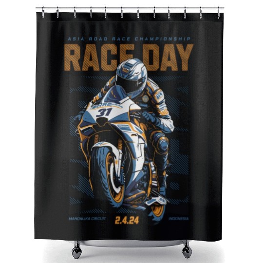 Race Day Shower Curtains