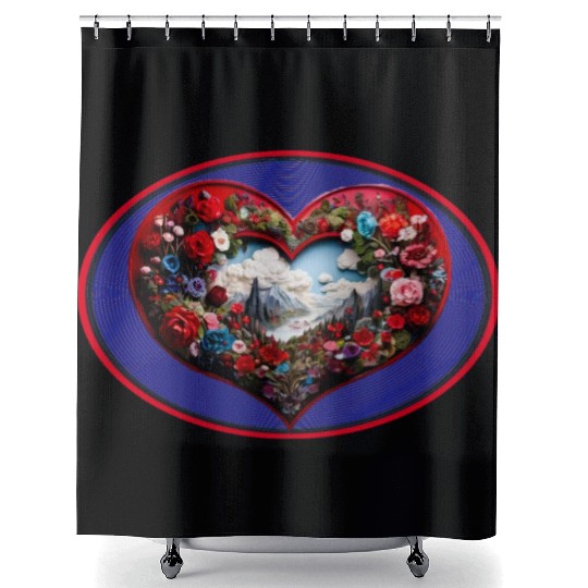 Welcome Spring design Shower Curtains