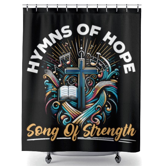 Gospel Music Religious Bible Scripture Christian Shower Curtains