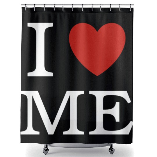 I ❤ ME - I love me Shower Curtains
