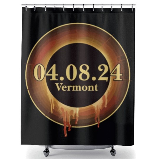 Total Solar Eclipse Path of Totality Vermont Shower Curtains