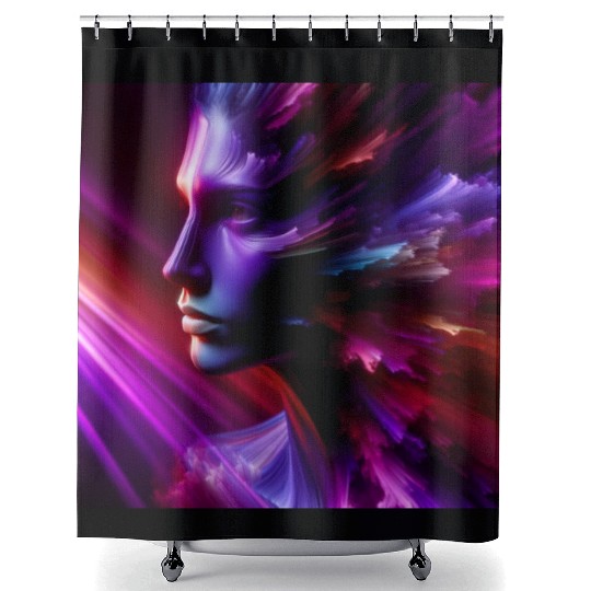 Violent Purple is the New Black Shower Curtains