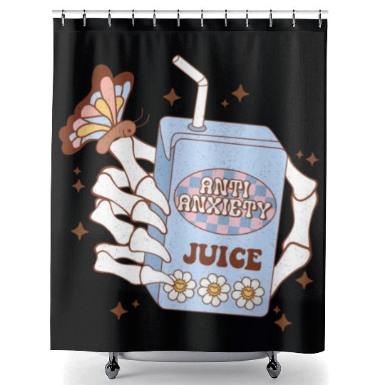 Anti Anxiety Juice Shower Curtains