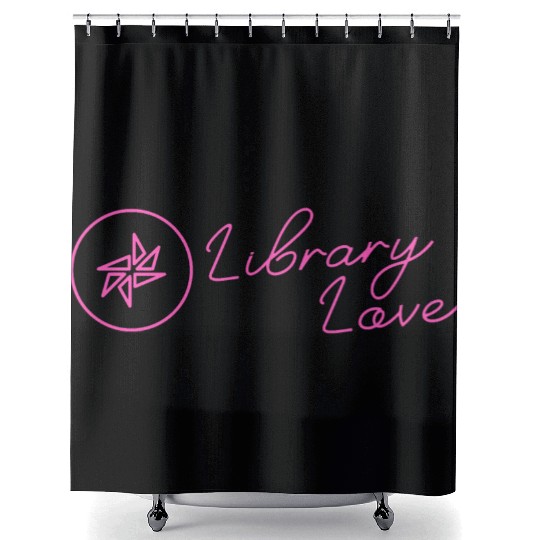 ALIA Library Love Neon Pink Solid Shower Curtains