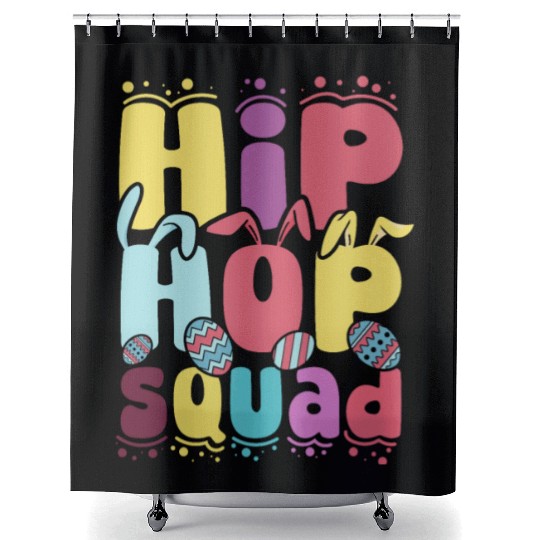 Easter Hip Hop squad Easter Day Shower Curtains