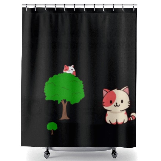 Math Humor: Logarithm Cat Pun Design Shower Curtains