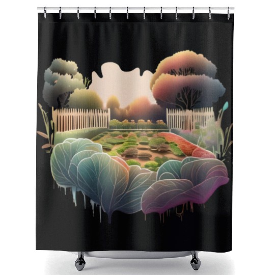 Vegetable Garden Shower Curtains