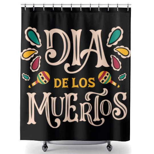 Exclusive Dia de los Muertos designs Shower Curtains