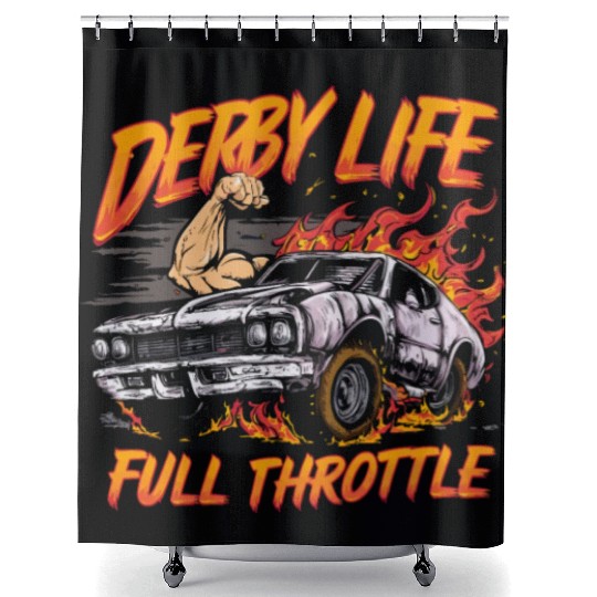 Demo Derby Demolition Derby Demolition Derby Lover Shower Curtains