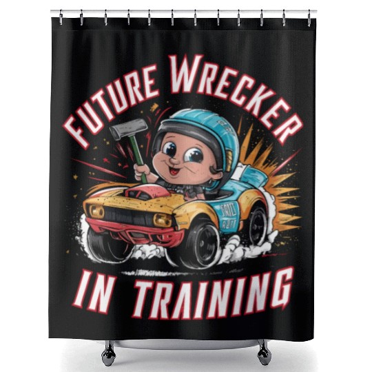 Demo Derby Demolition Derby Demolition Derby Lover Shower Curtains