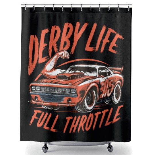 Demo Derby Demolition Derby Demolition Derby Lover Shower Curtains