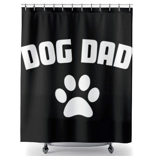 DOG DAD Design ,for dog lovers ,dog owners gift. Shower Curtains