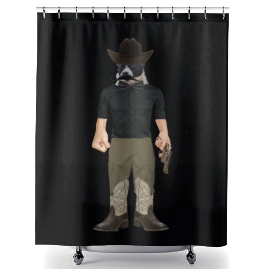 Cowboy Dog Shower Curtains