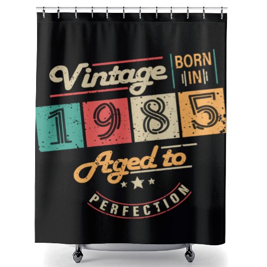 Original 1985 Vintage - 1985 Birthday Gift Shower Curtains