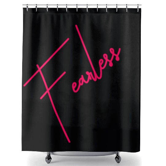 Humor Fearless Butterflies funny Shower Curtains