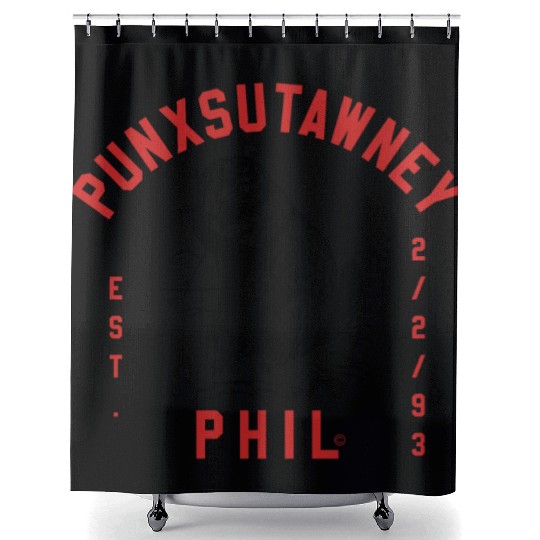 Punxsutawney Phil Groundhog Day Shower Curtains