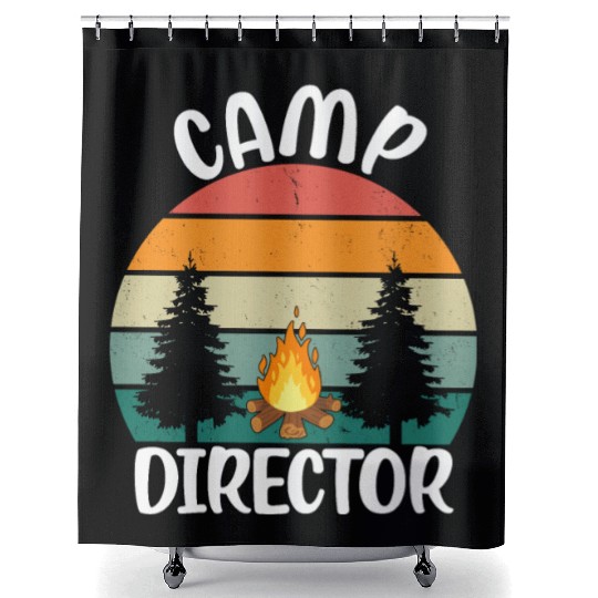 Counselor Camper Summer Camp Director Shower Curtains