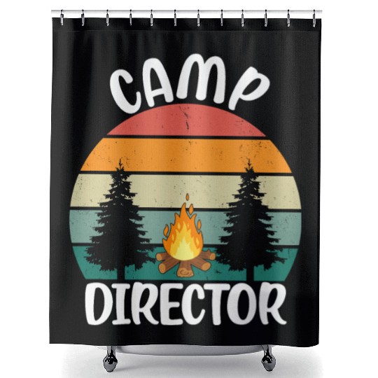 Counselor Camper Summer Camp Director Shower Curtains