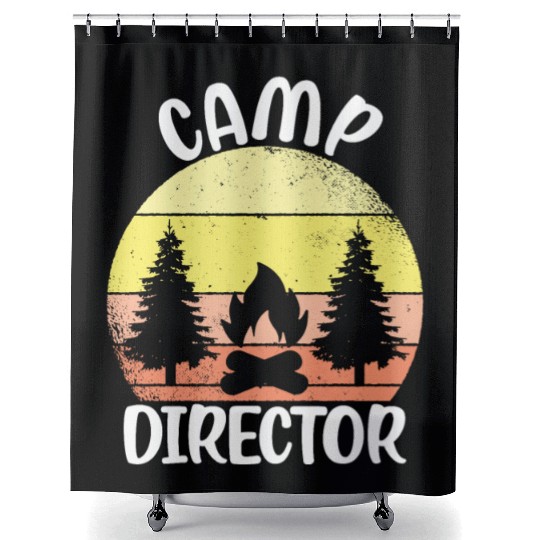 Counselor Camper Summer Camp Director Shower Curtains