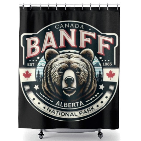 Banff National Park, Alberta Canada grizzly bears Shower Curtains