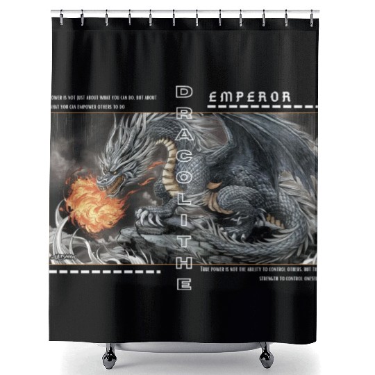 Draco Emperor Shower Curtains