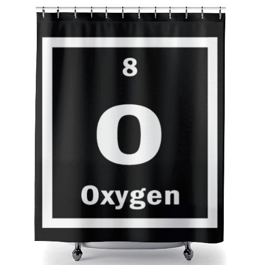 Oxygen O Periodic Table of Elements Science Shower Curtains