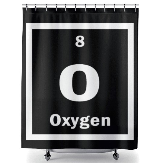 Oxygen O Periodic Table of Elements Science Shower Curtains