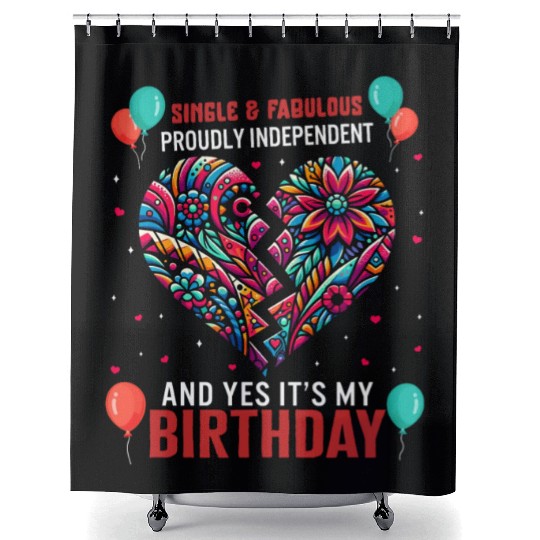 Single Awareness Shower Curtains, Proudly Independent Yes