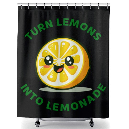 Turn Lemons Into Lemonade Shower Curtains