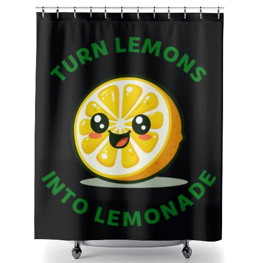 Turn Lemons Into Lemonade Shower Curtains