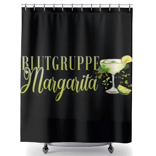 Blutgruppe Margarita Tequila Stag Party Shower Curtains