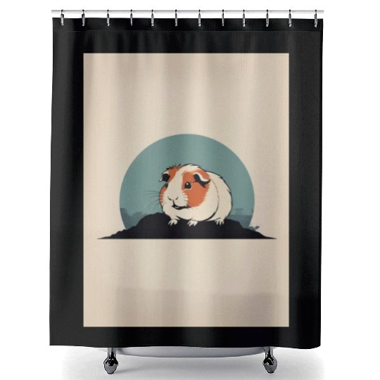 Guinea Pig 4 - Japanese Retro Art Shower Curtains