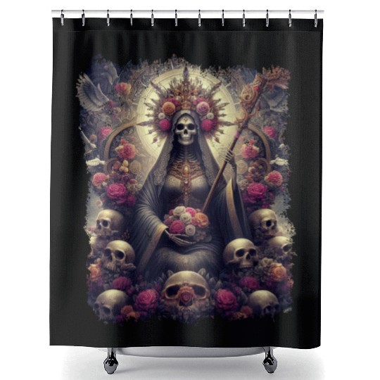 Santa Muerte Mexican Folk Culture Saint Shower Curtains