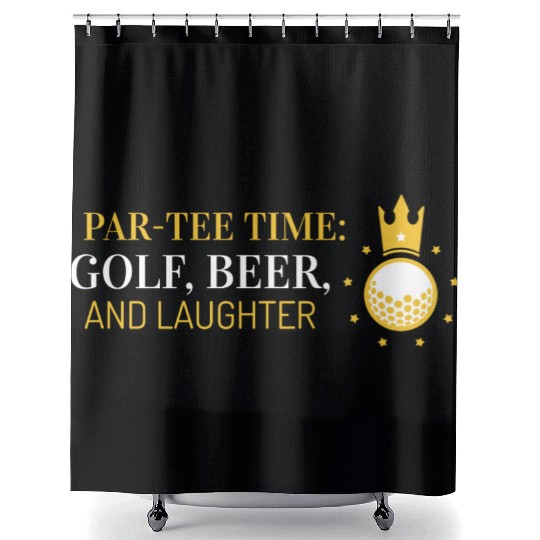 Par-Shower Curtains Time, Golf, Beer, and Laughter