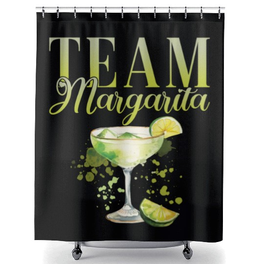 Team Margarita Tequila Stag Party Shower Curtains