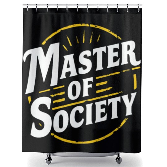 Master of society Shower Curtains