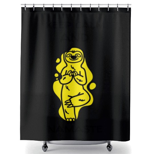 keep calm and namaste Shower Curtains