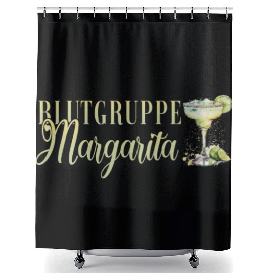 Blutgruppe Margarita Tequila Stag Party Shower Curtains