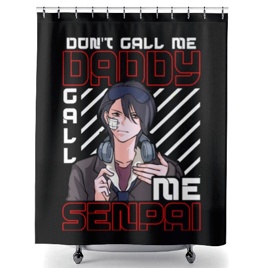 dont call me daddy call me senpai 3 Shower Curtains