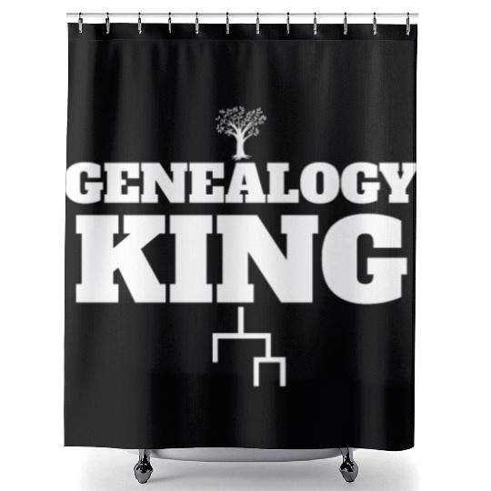 Genealogy King Family Genealogist Lineage Men's Shower Curtains
