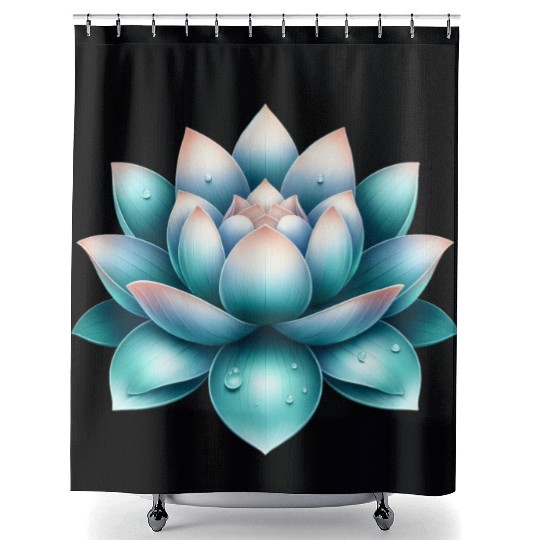 Serene Lotus Shower Curtains