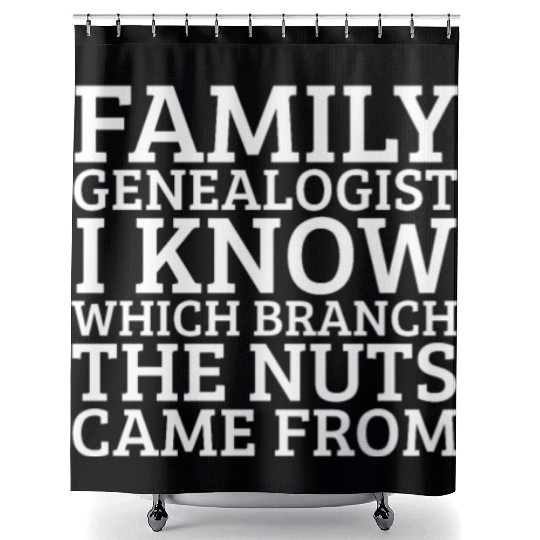 Family Genealogist Ancestry Lineage Genealogy Shower Curtains