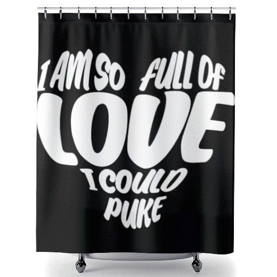 Valentine's Day Girlfriend Heart Shower Curtains