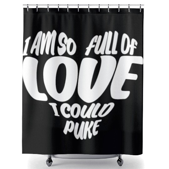 Valentine's Day Girlfriend Heart Shower Curtains