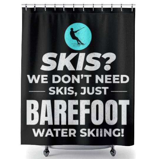Barefoot Water Skiing Extreme Sports Barefooting Shower Curtains