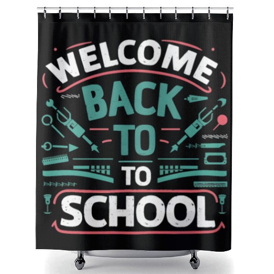 welcome back to school Shower Curtains